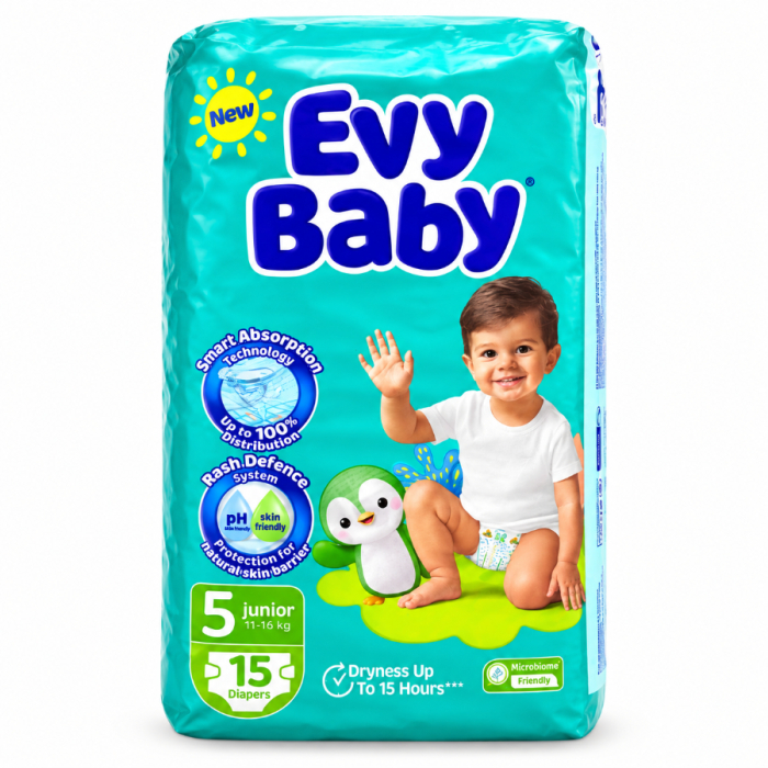 Подгузники EVY BABY 5 (15шт)