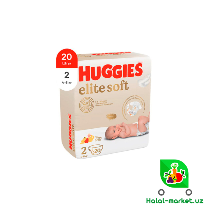 Подгузники HUGGIES ELITE SOFT Convy (2) 20шт