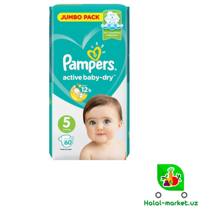 Подгузники PAMPERS Activ baby 5 (60шт)