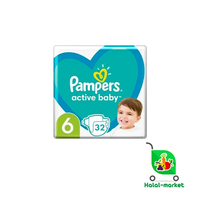 Подгузники PAMPERS 6 13-18кг (32)