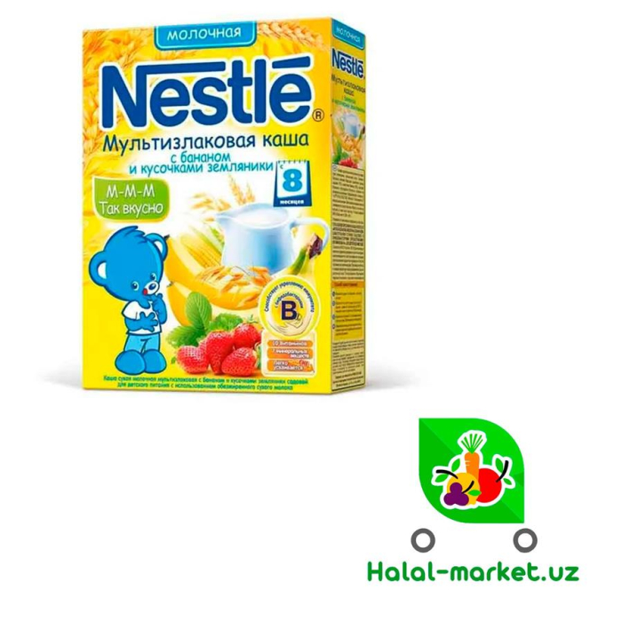 Каша NESTLE с Бананом и Земляники 200гр