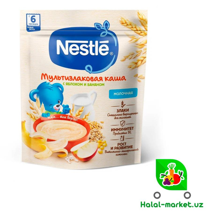 Каша NESTLE с Яблоком и Бананом 200гр