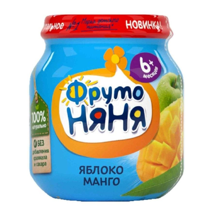 Bolalar uchun pyure FRUTO NYANYA assorti 100gr st/b