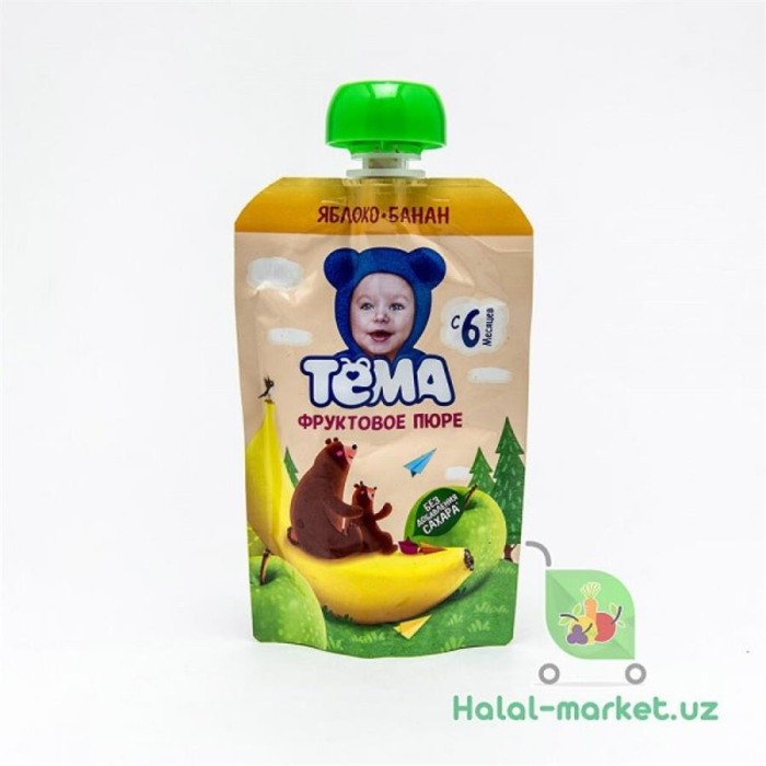 Пюре ТЕМА Яблоко-Банан 90гр