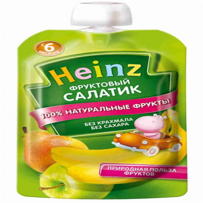 Пюре HEINZ Фруктовый Салатик 100гр