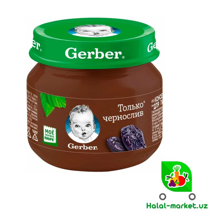 Пюре GERBER Чернослив ст/б 80гр