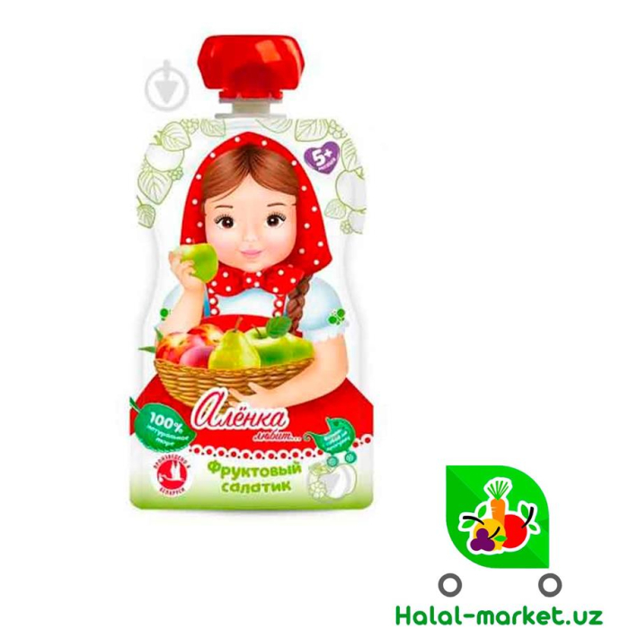 Пюре Аленка Фруктовый салатик 90г