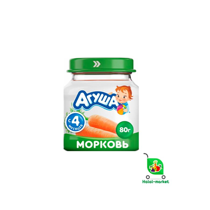 Пюре АГУША Морковь 80гр ст/б