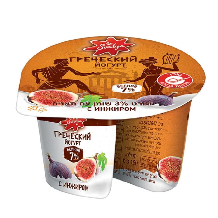 Греческий йогурт СВАЛЯ со вкусом 7% 150гр