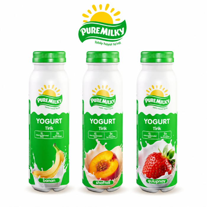 Йогурт PURE MILKY в ассортименте 330мл