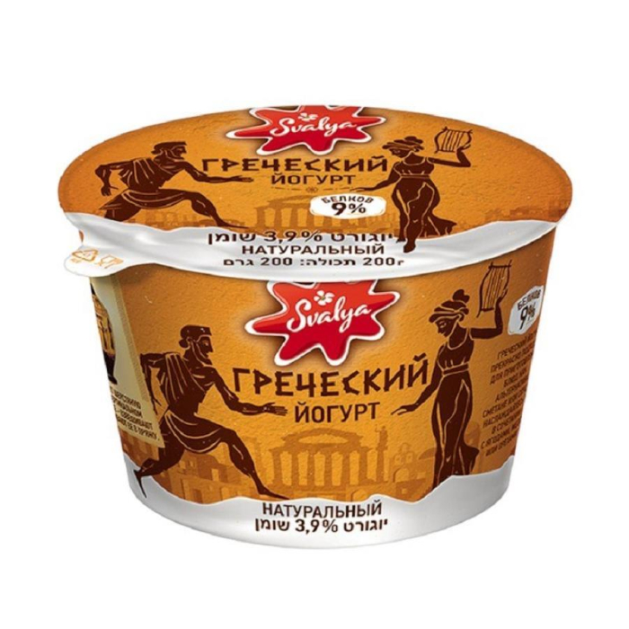 Греческий йогурт СВАЛЯ 9% 200гр
