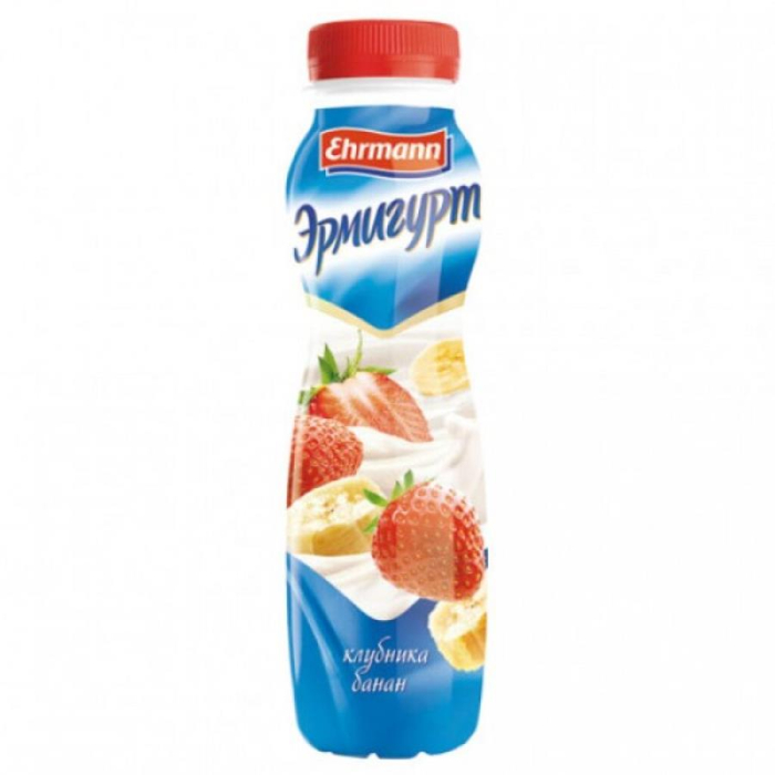 Йогурт Эрмигурт Клубника-Банан 290гр