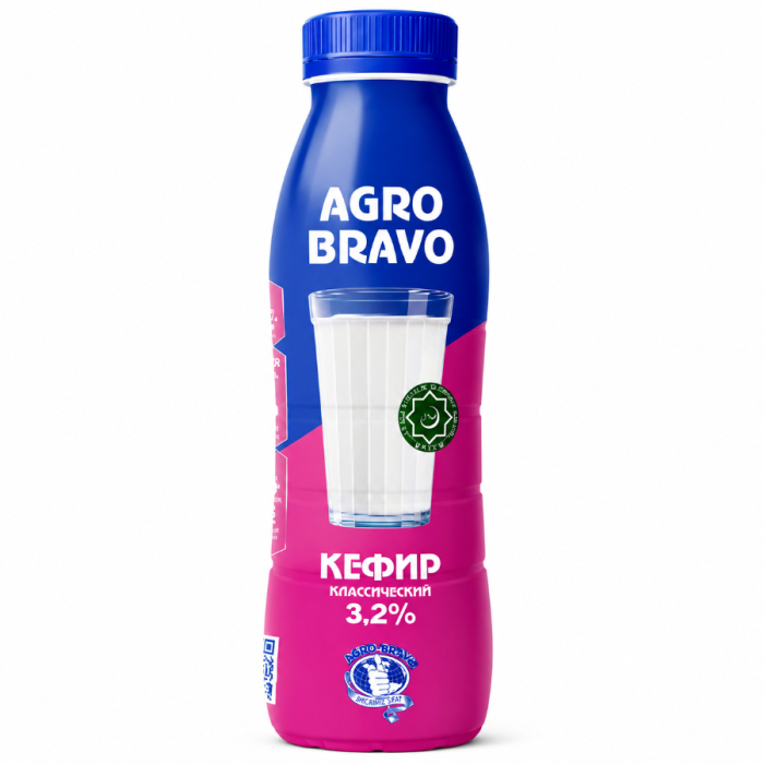 Кефир 3.2% AGRO BRAVO 500гр