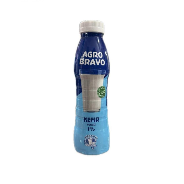 Биокефир AGRO BRAVO 1% пэт 0,5мл