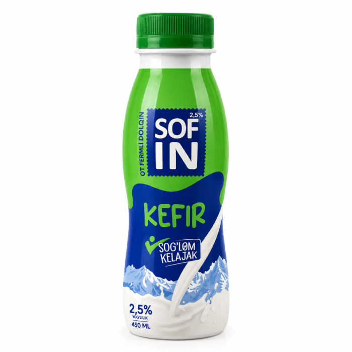 Кефир 2,5% SOF IN 450гр