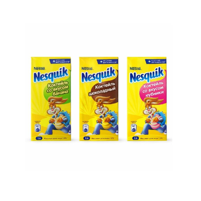 Молочный коктейл NESQUIK ассортимент 1л