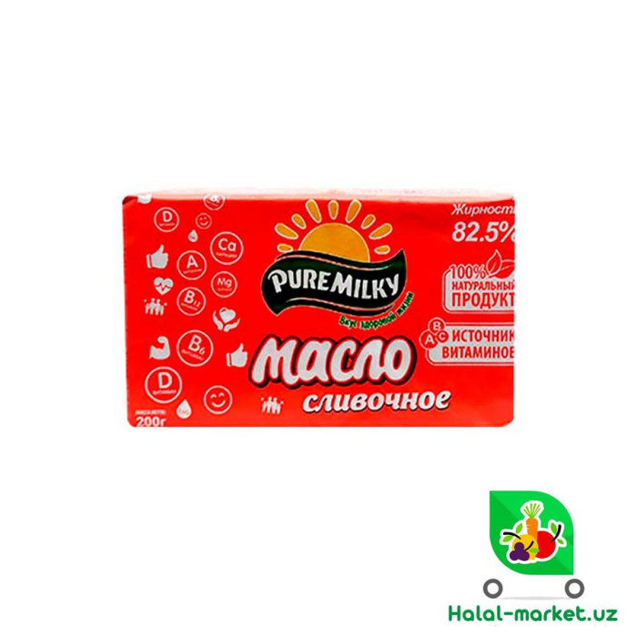 Масло сливочное Pure Milk 82,5% 200гр