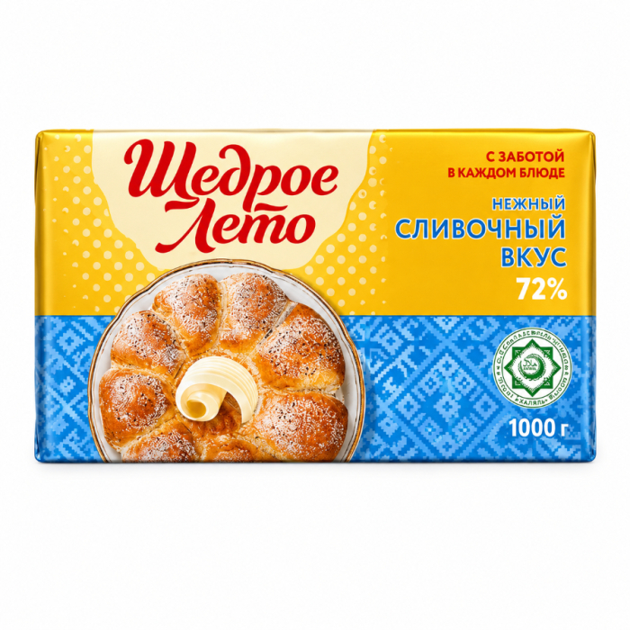 Маргарин ЩЕДРОЕ ЛЕТО 72% 1000гр