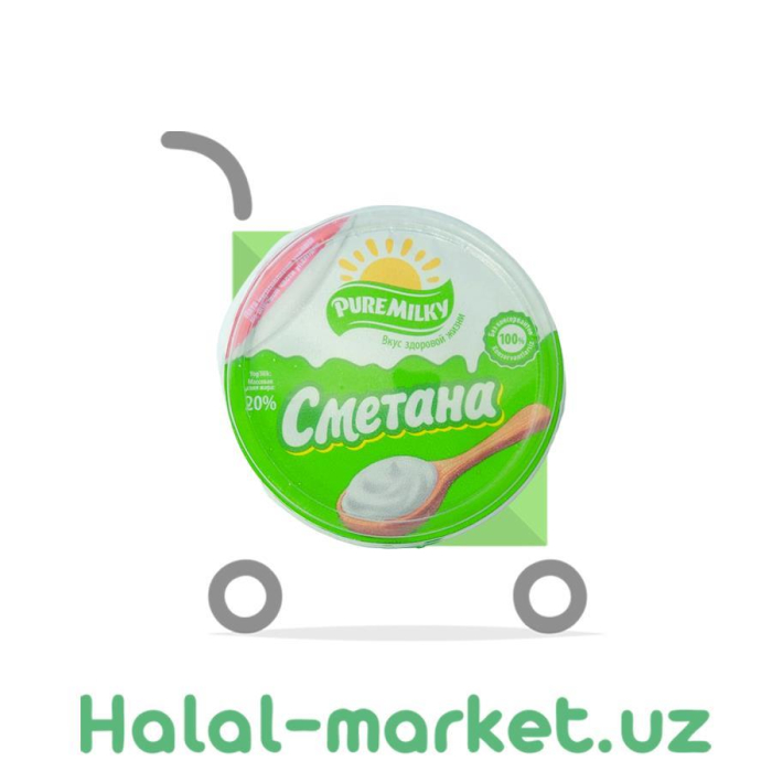 Сметана PURE MILKY 20% 180гр