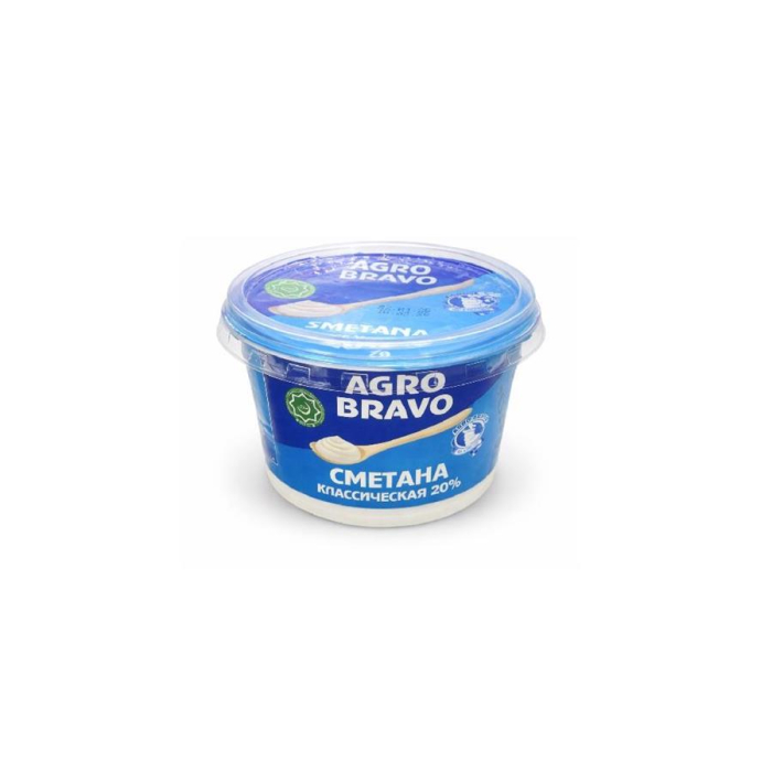 Сметана 20% AGRO BRAVO 180гр