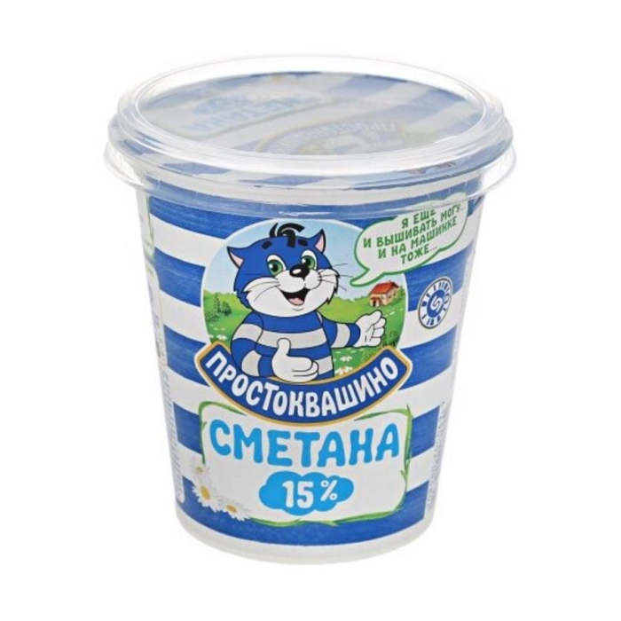Сметана ПРОСТАКВАША 315гр -15%