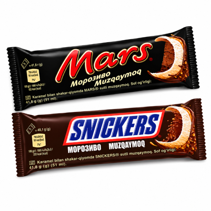 Мороженое батончик SNICKERS/MARS 48/47гр