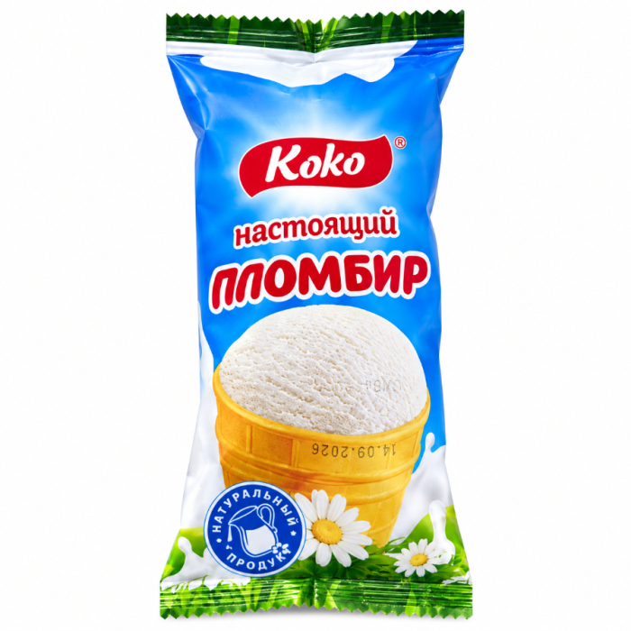 Мороженое Настоящий пломбир КОКО 12% 90гр