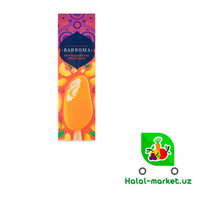 Мороженое BAHROMA Фрукт.лукум Персик-Дыня 75гр