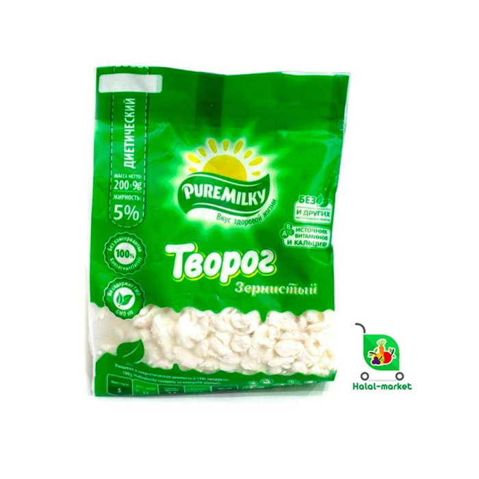 Творог зернистый PURE MILKY 5% 200гр