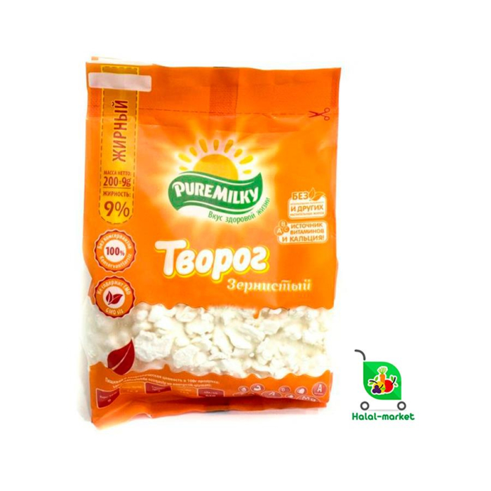 Творог зернистый PURE MILKY 9% 200гр