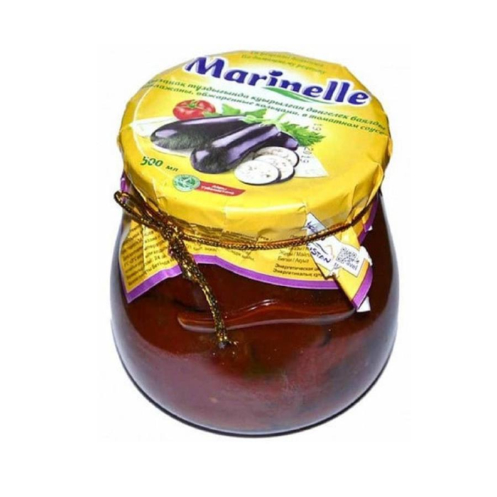 Баклажаны MARINELLE обжаренные с томатами и чесноком в масле 500мл