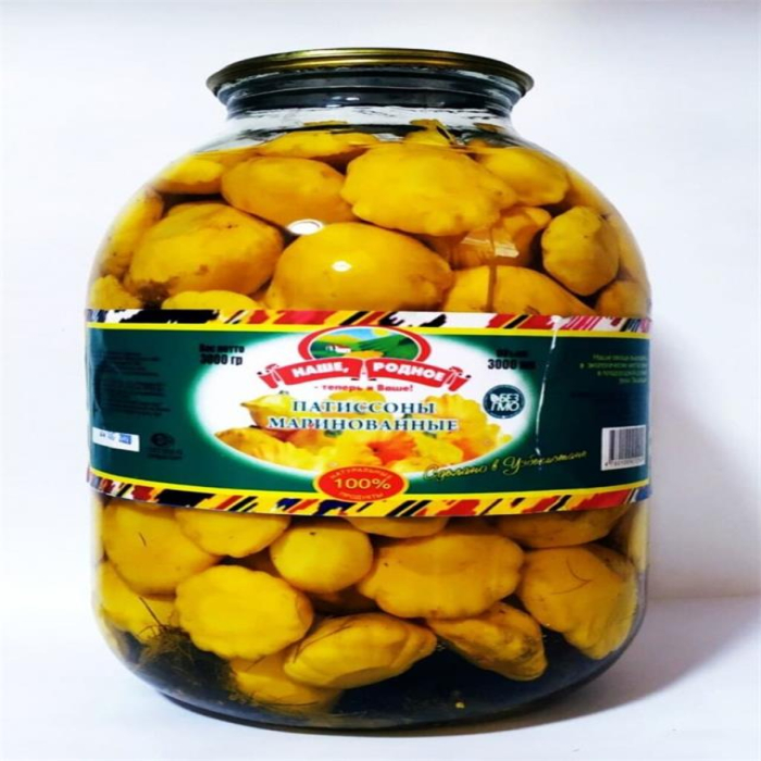 Патисоны НАШЕ РОДНОЕ Маринованые 3л