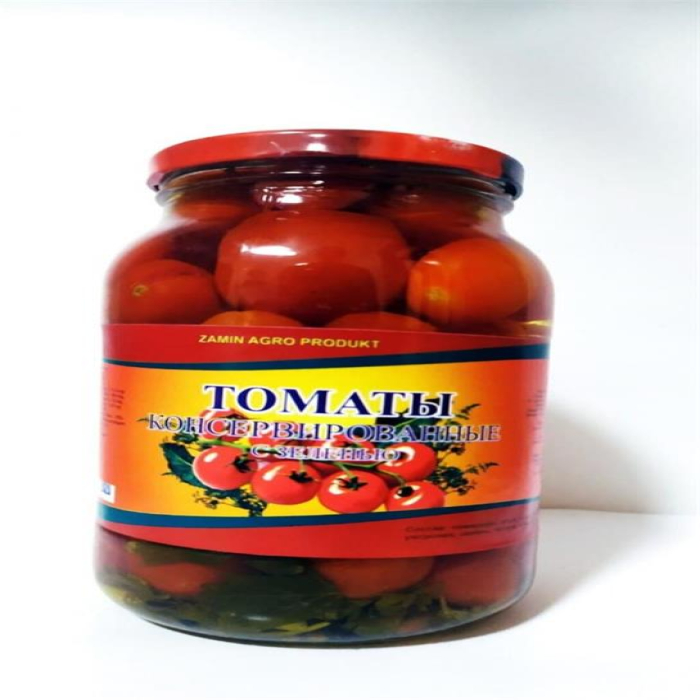 Помидоры консервированные ZAMIN AGRO PRODUKT 1л