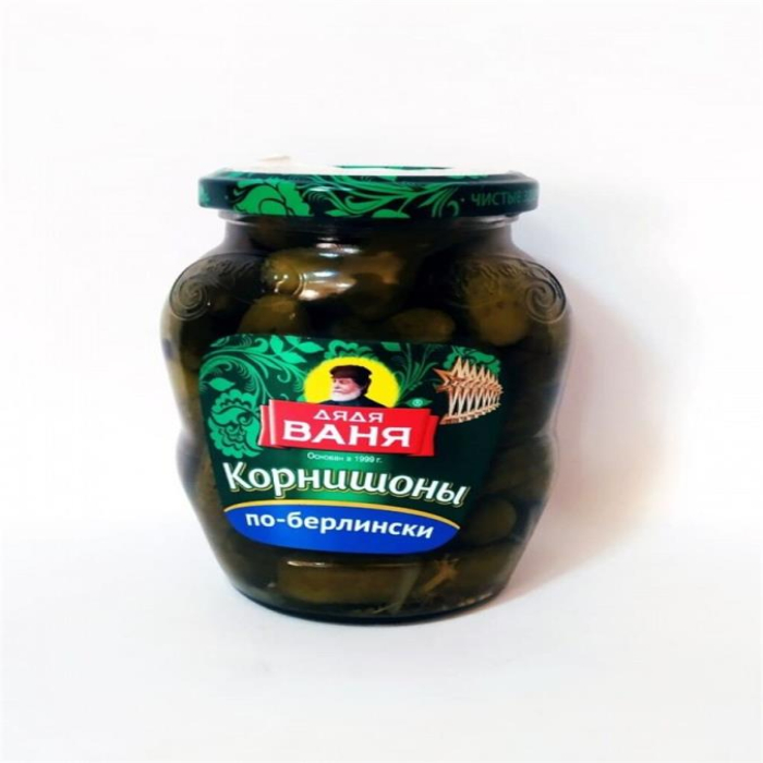 Корнишоны ДЯДЯ ВАНЯ по-берлински 350гр