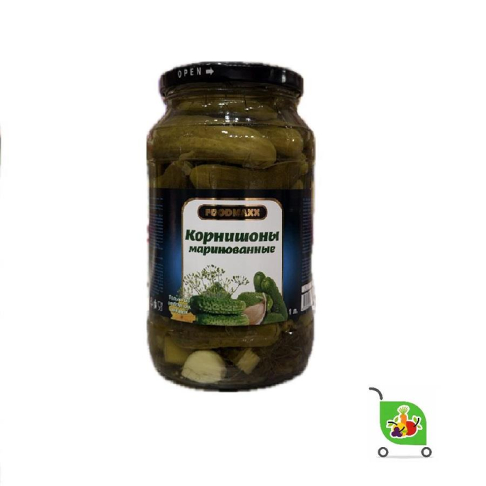 Маринованные корнишоны FOODMAX 1л