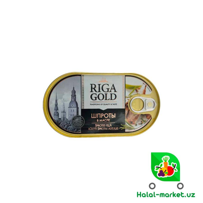 Шпроты в масле RIGA GOLD 190гр (ключ)