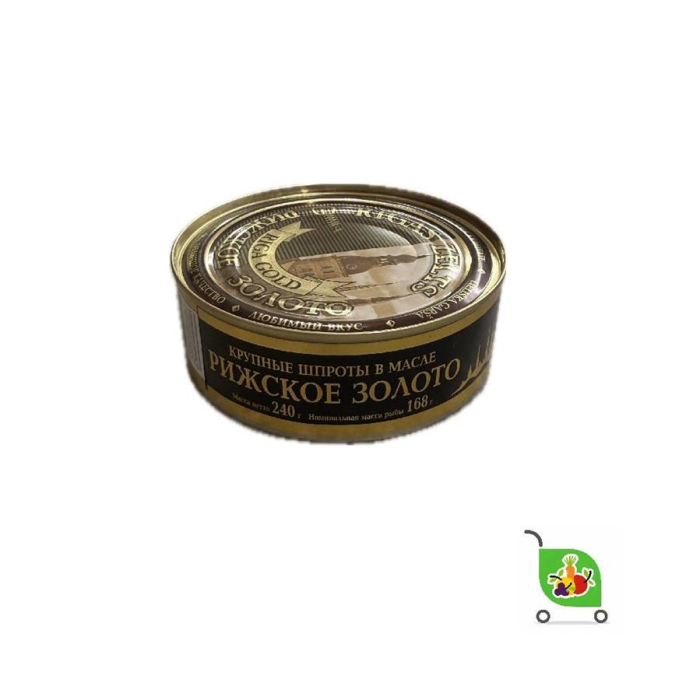 Шпроты в масле RIGA GOLD 240гр