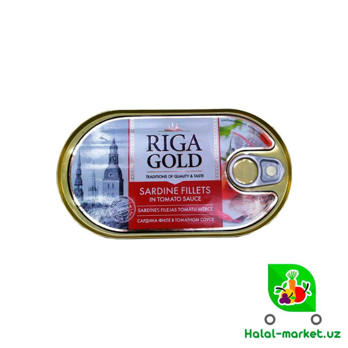 Филе Сардины в томатном соусе RIGA GOLD 190гр (ключ)