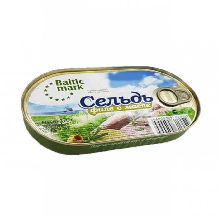 Сельдь филе BALTIC MARK в масле 190гр