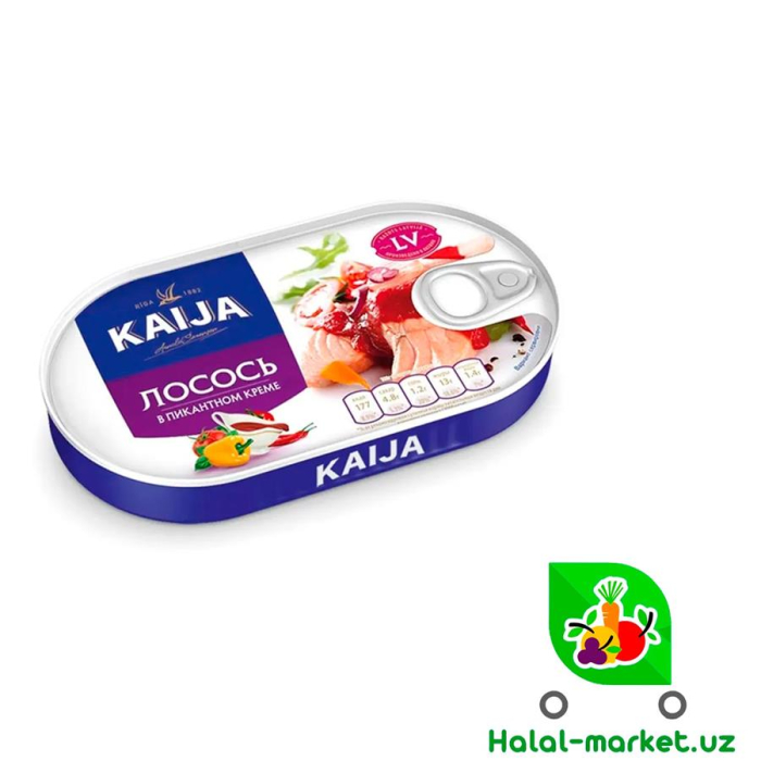 Лосось в пикантном креме KAIJA 170гр (ключ)