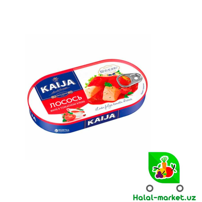 Лосось в томатном соусе KAIJA 170гр (ключ)