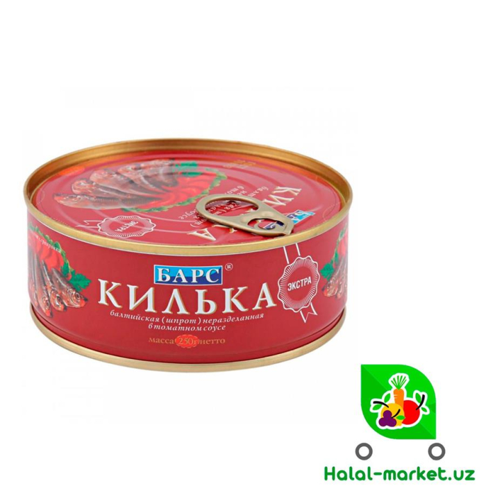 Барс Килька Экстра 250гр