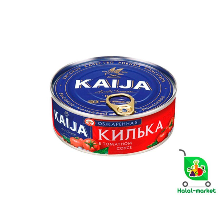 Килька в томате обареная с луком KAIJA 240гр (ключ)