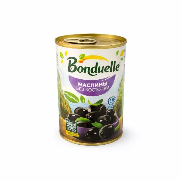 Маслины BONDUELLE Черные без косточки 300гр