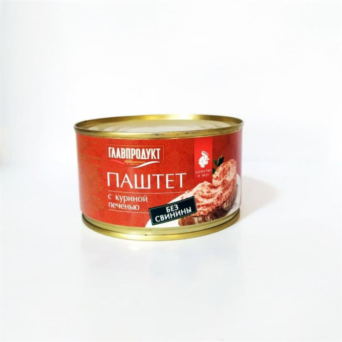 Паштет ГЛАВПРОДУКТ С куриной печенью 315гр