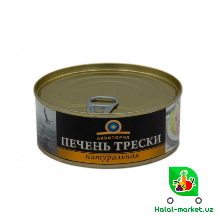Печень трески АКВАТОРИЯ По-мурмански 250гр