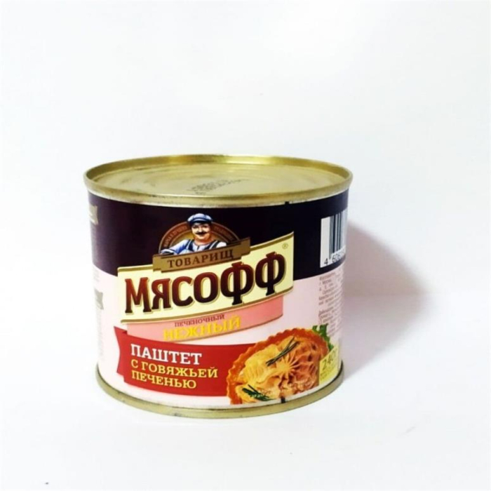 Паштет МЯСОФФ Говядина 240гр