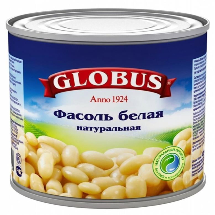 Фасоль белая GLOBUS 400гр