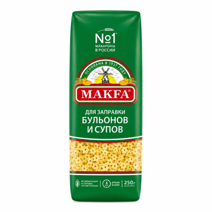 Макароны MAKFA Звездочки 250гр