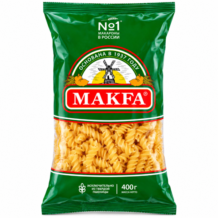 Макароны MAKFA Спирали 400гр